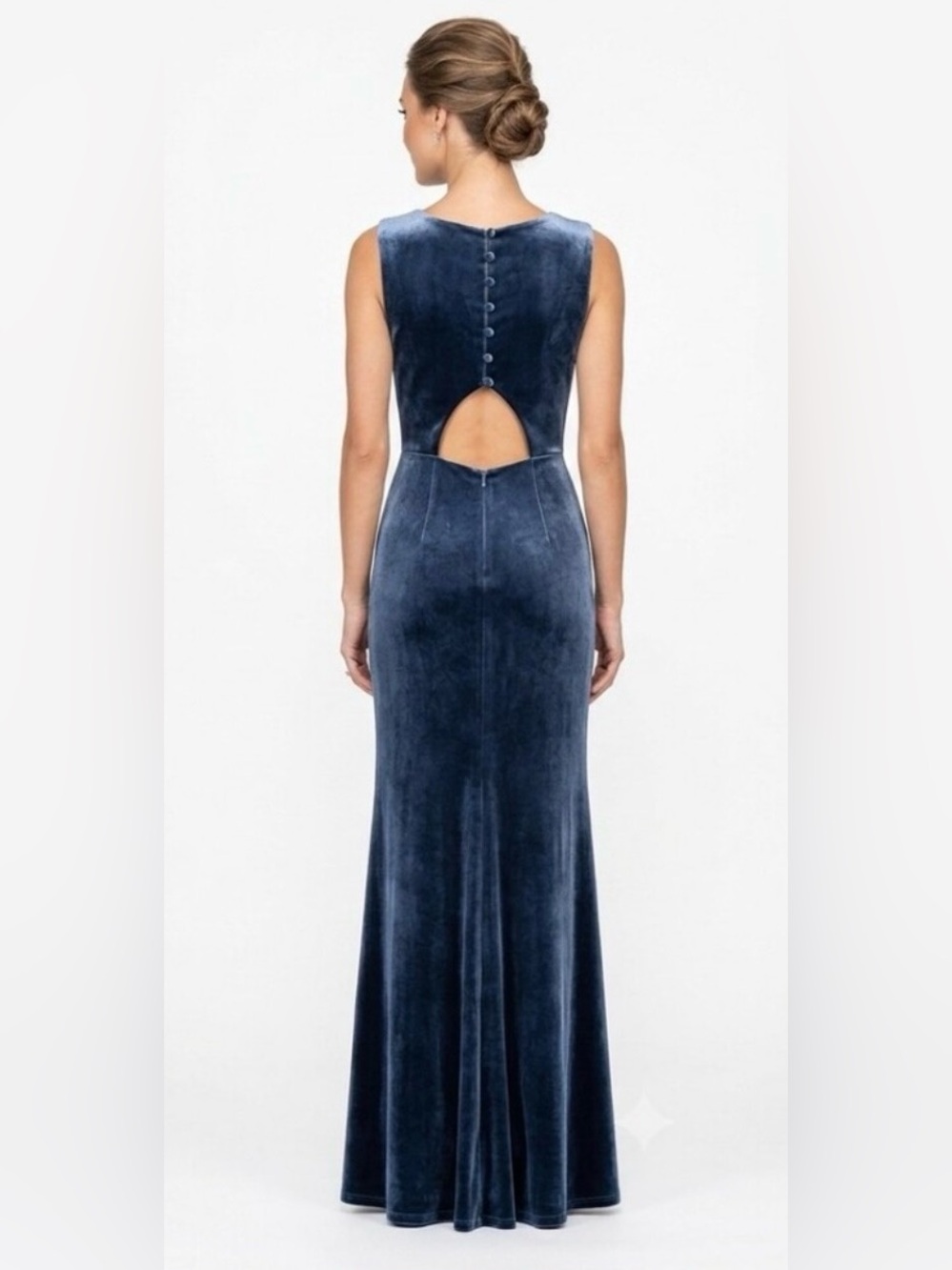 Revelry Cleo Velvet Dress in Royal Blue 6